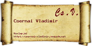 Csernai Vladimir névjegykártya
